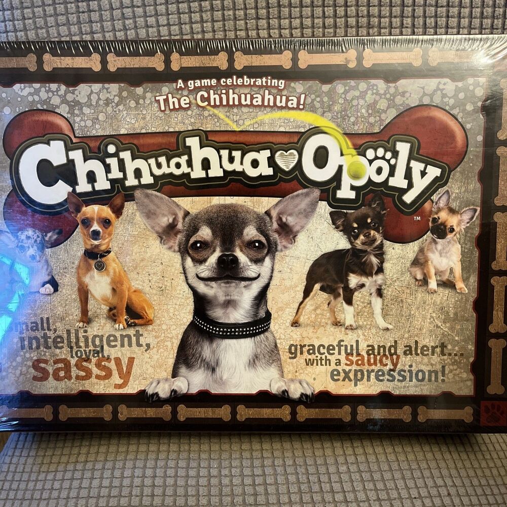 Chihuahua-OPOLY Late For The Sky Never Played Board Game New Sealed